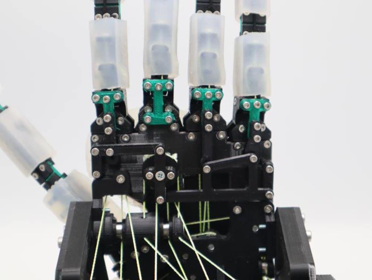 This shows the robotic hand.
