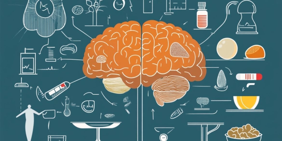 This shows a brain and food.