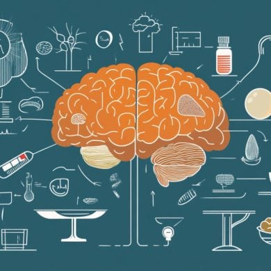 This shows a brain and food.