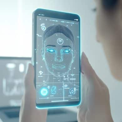 This shows an AI face.