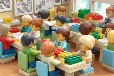 This shows Legos.
