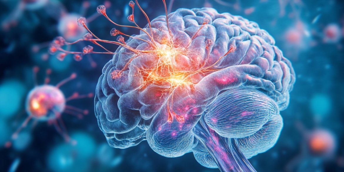 This shows a brain.