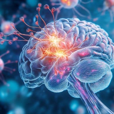This shows a brain.