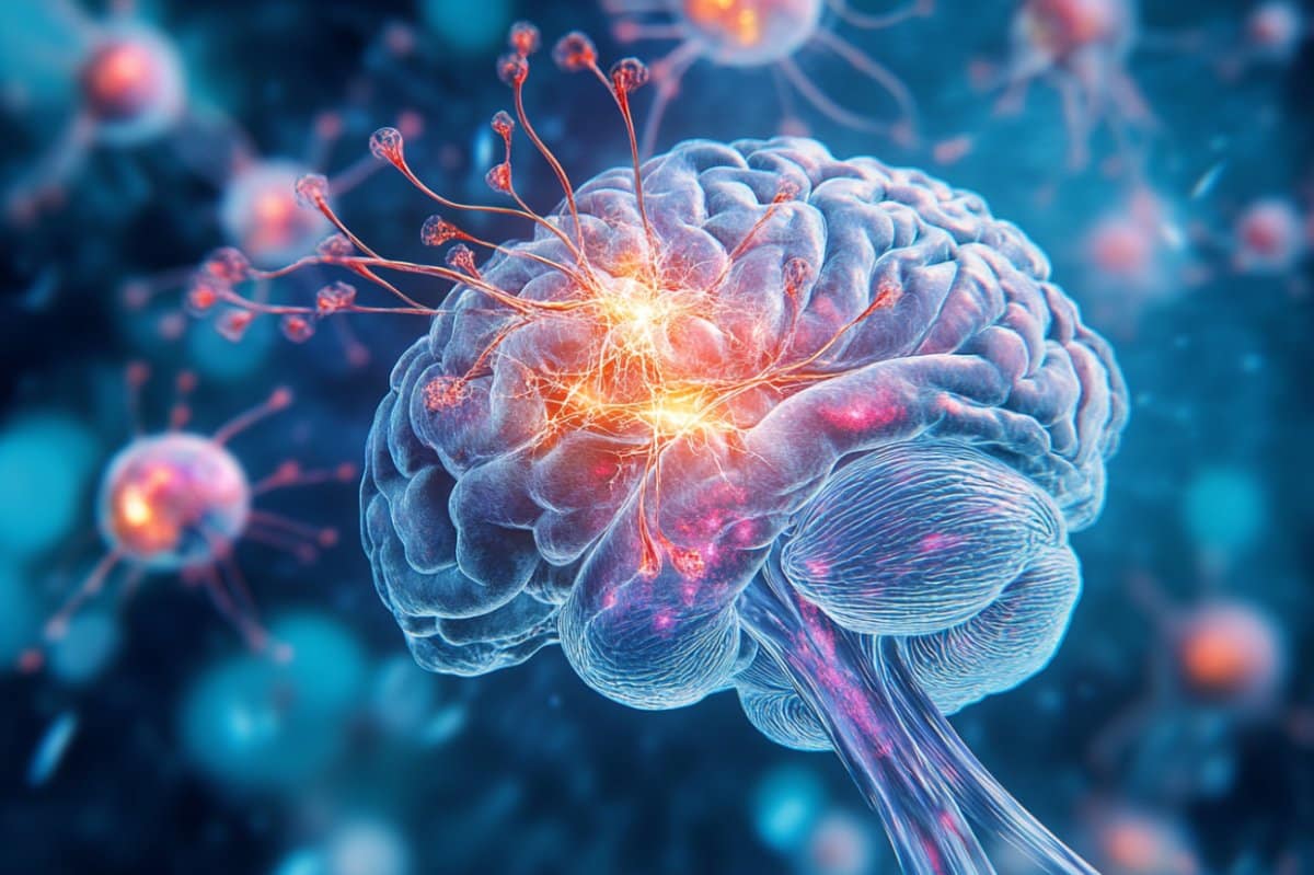 This shows a brain.
