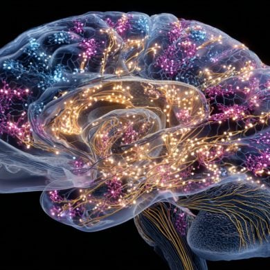 This shows a brain.