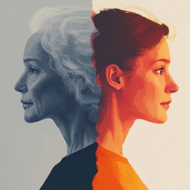 This shows an older and younger woman.