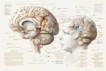 This shows a baby and a brain.