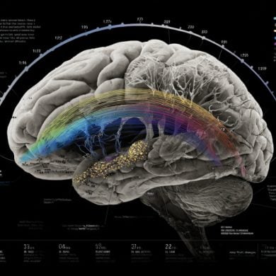 This shows a brain.