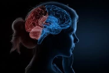 This shows the outline of a head and a brain.