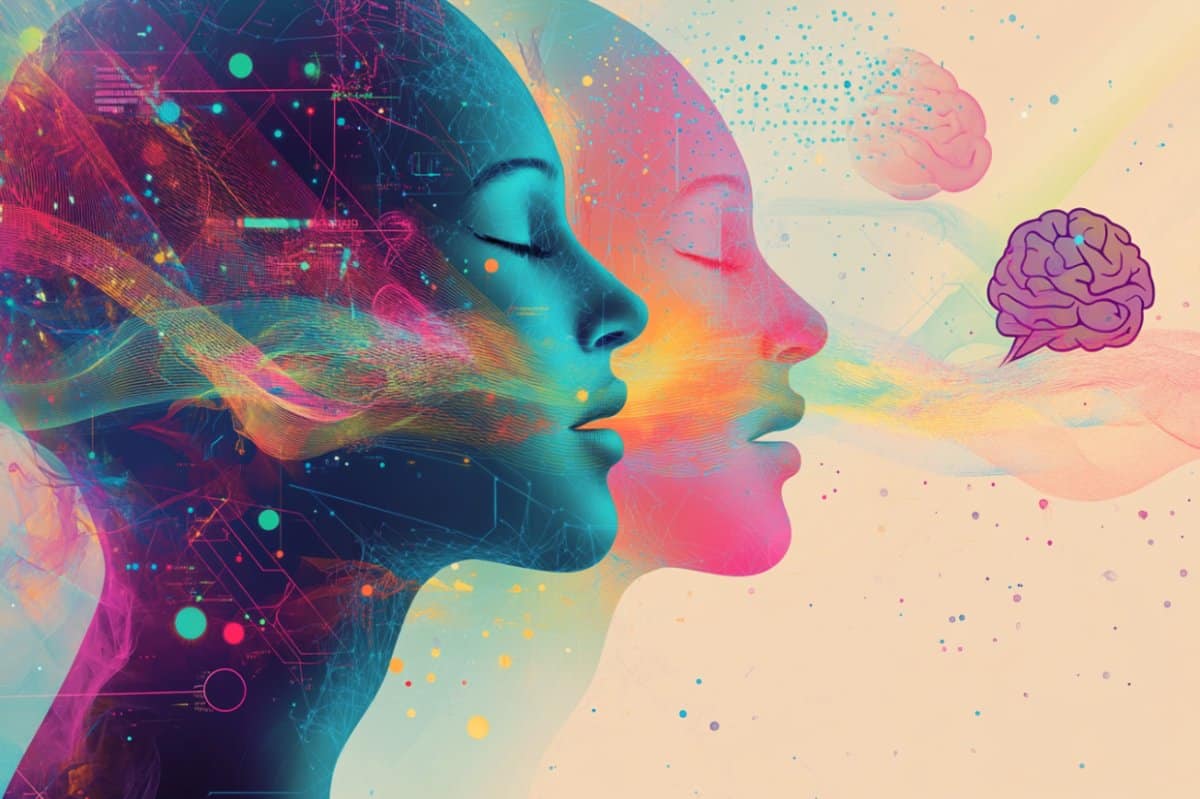 This shows two heads.