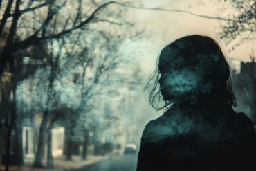 This shows the outline of a person.