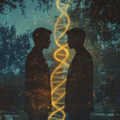 This shows twins and DNA.