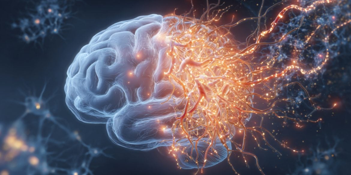 This shows a brain.