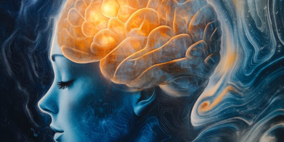 This shows a head and a brain.