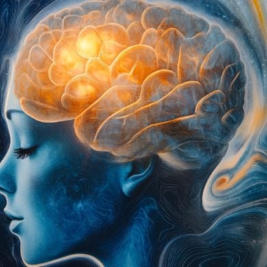 This shows a head and a brain.