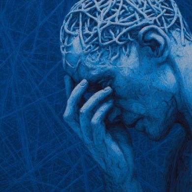 This shows a depressed person.