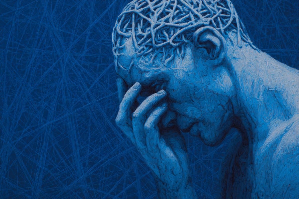 This shows a depressed person.