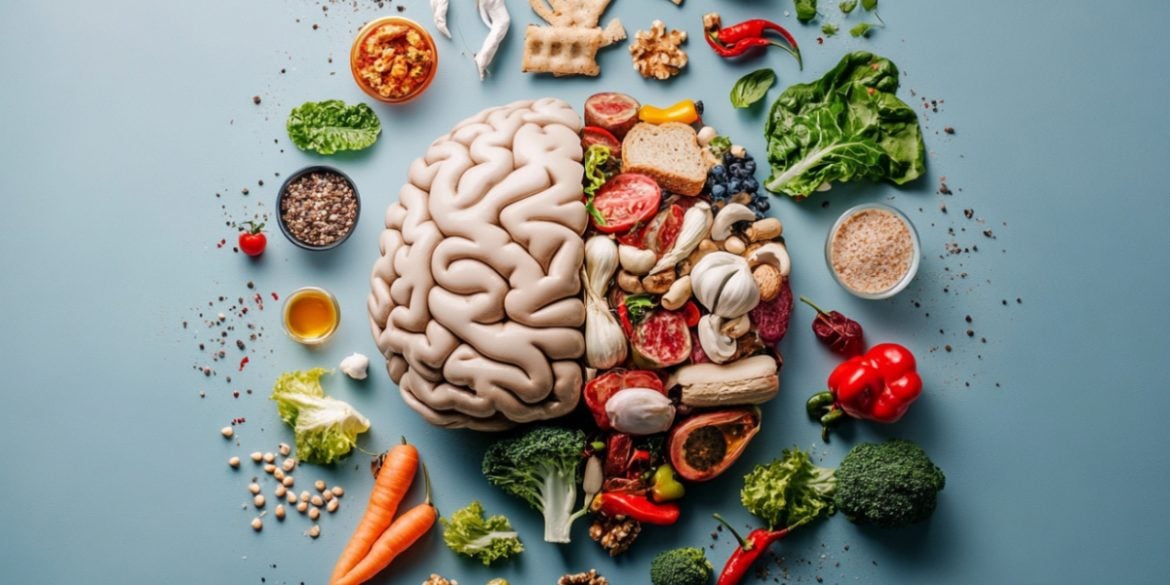 This shows a brain and food.