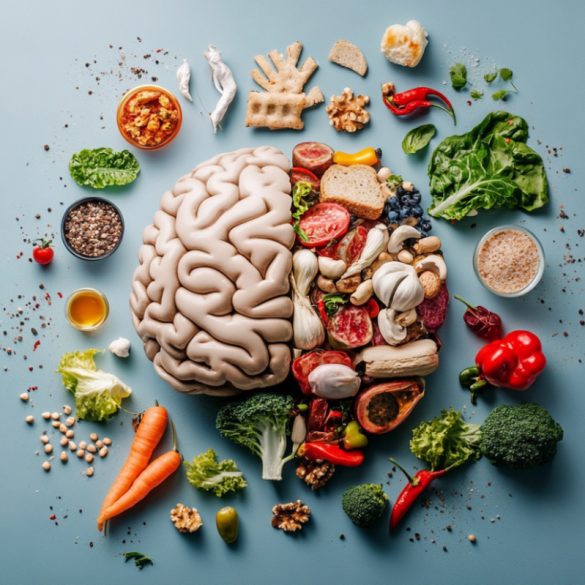 This shows a brain and food.