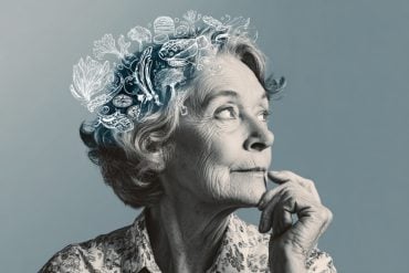 This shows an older woman and food.