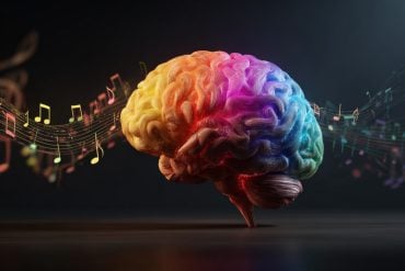 This shows a brain and musical notes.