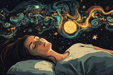 This shows a woman sleeping.