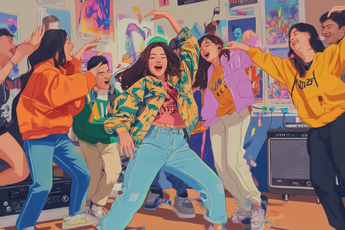 This shows people dancing.
