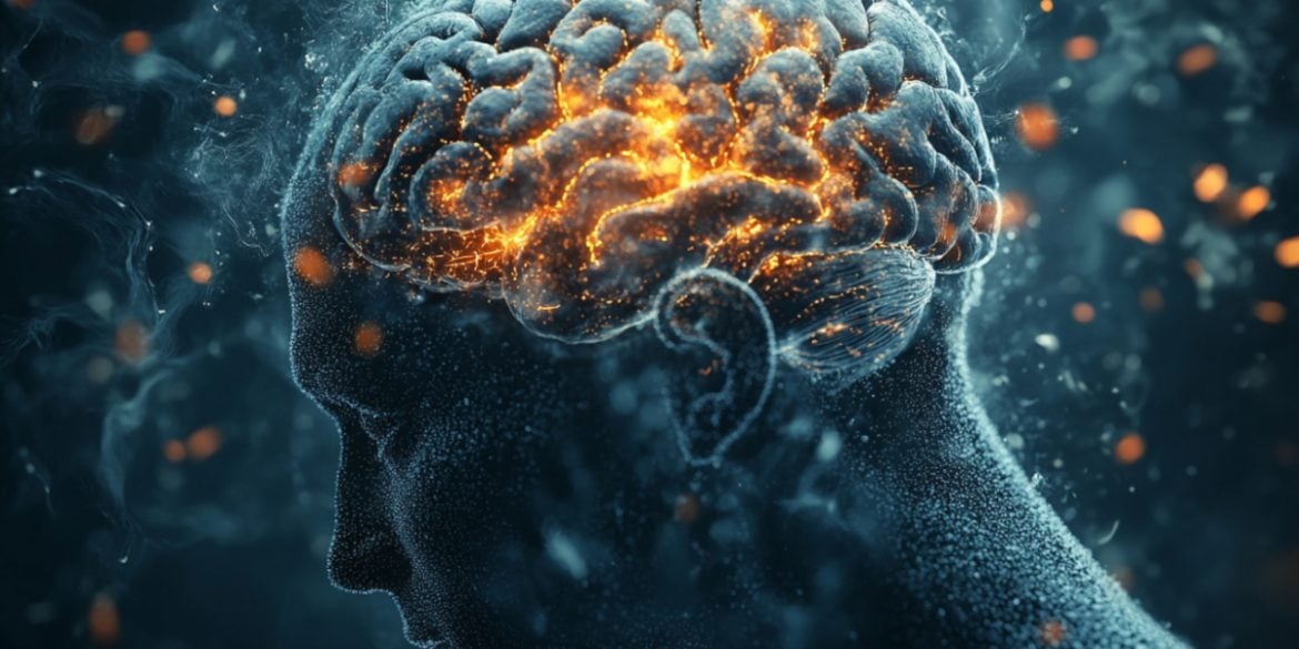This shows a person and a brain.