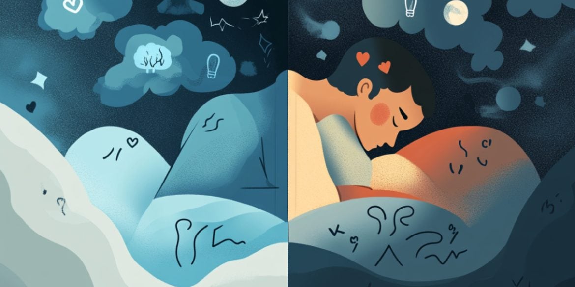 This shows a person sleeping.