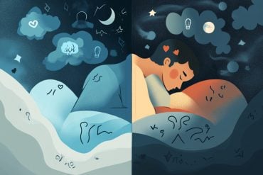 This shows a person sleeping.