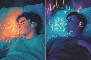 This shows a person sleeping.