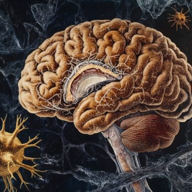 This shows a brain.