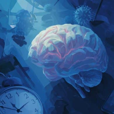 This shows a brain.