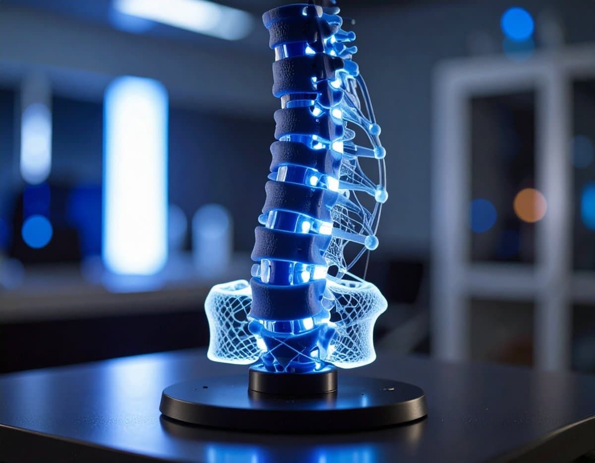 This shows a spinal cord.