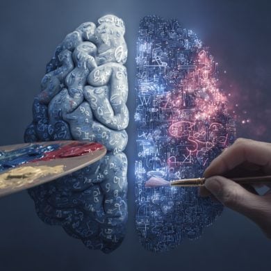 This shows a brain.