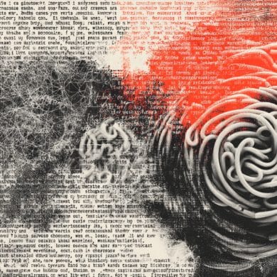 This shows social media posts and a swirl.