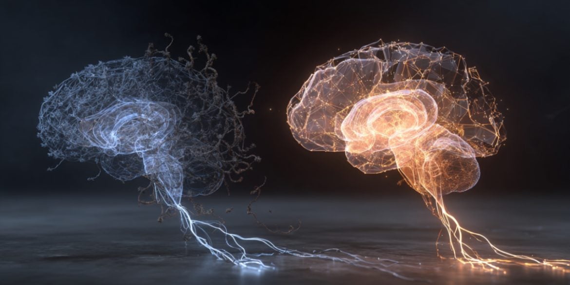 This shows two brains.