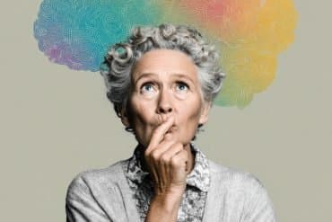 This shows an older woman.