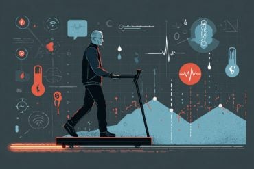 This shows an older man and symbols associated with high blood sugar.
