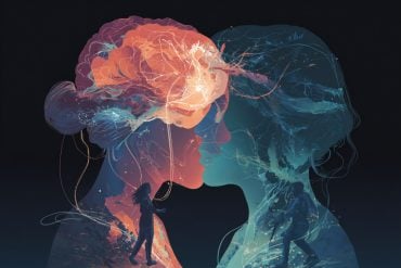 This shows a man and woman's heads.