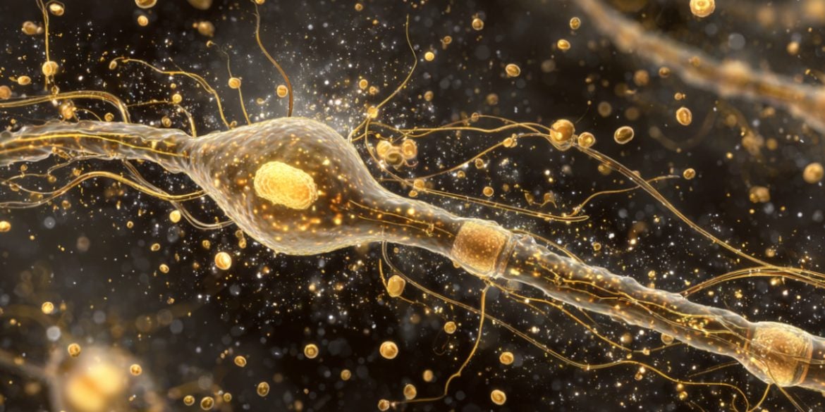 This shows a neuron.