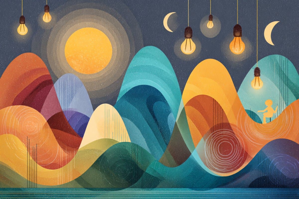 This shows the sun and moon.