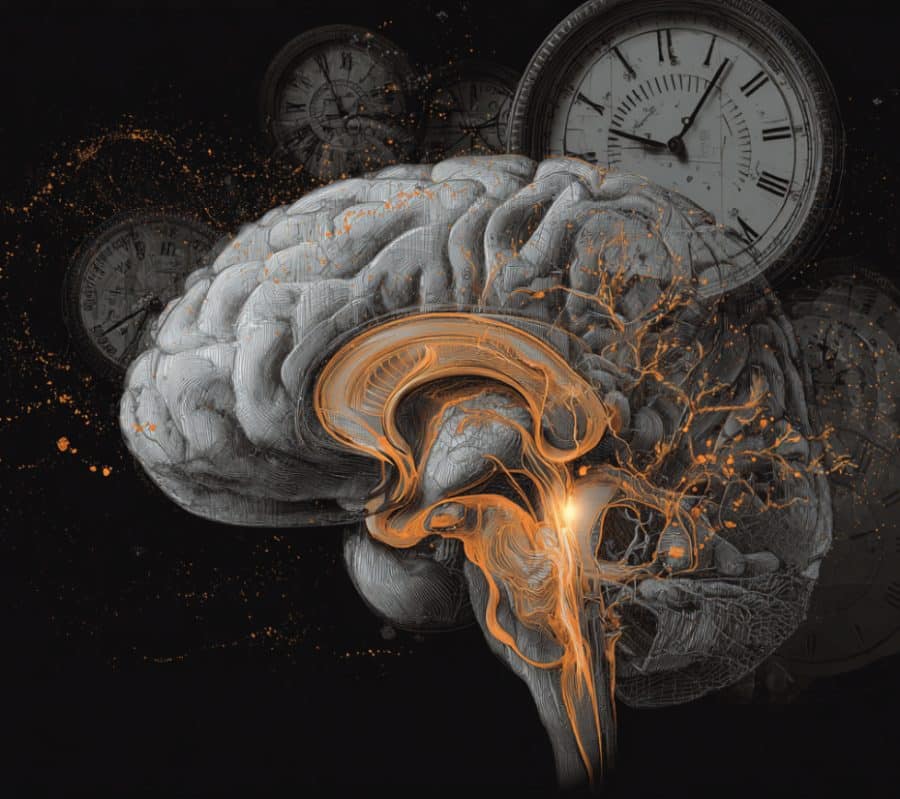 This shows a brain.