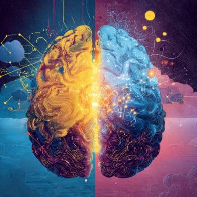 This shows a brain.