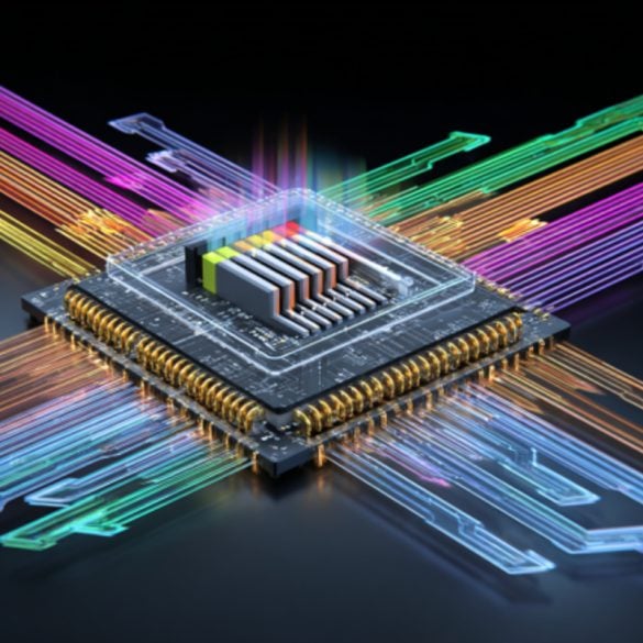 This shows a computer chip.