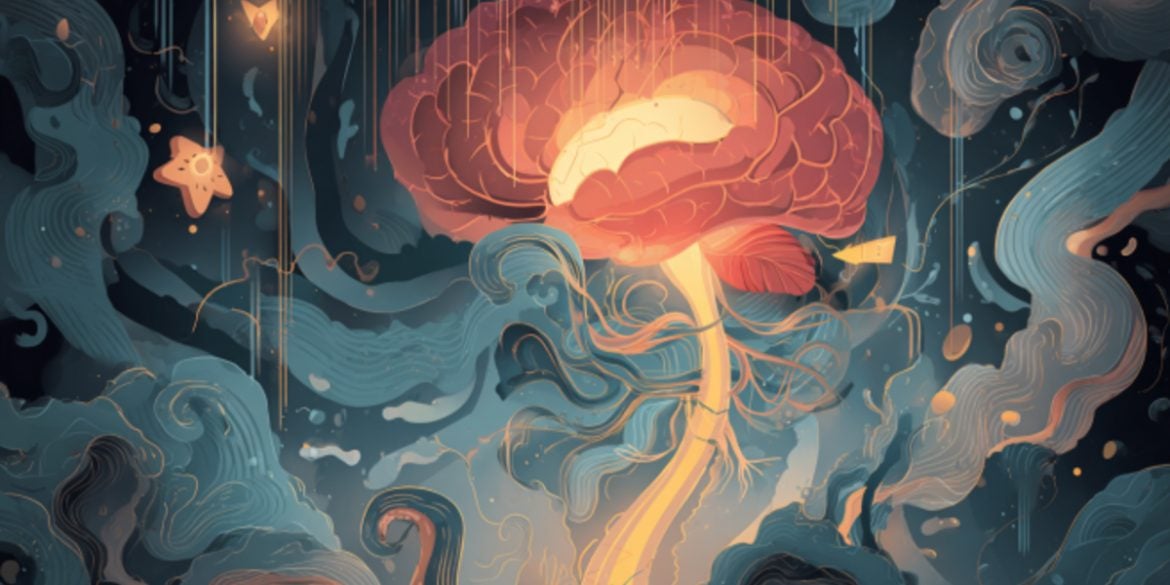This shows a brain.