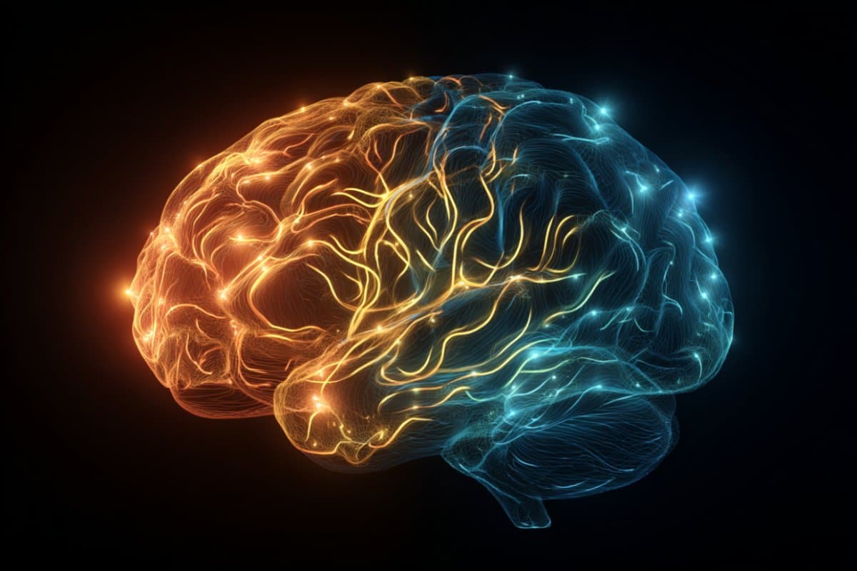 This shows a brain.