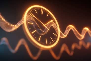 This shows a clock and DNA.