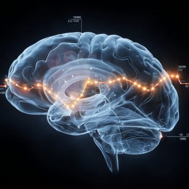 This shows a brain.