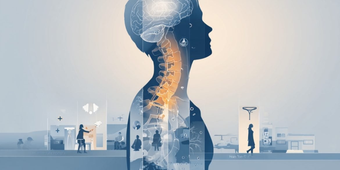 This shows a person with their signal cord highlighted. In the background are people with various mobility devices.